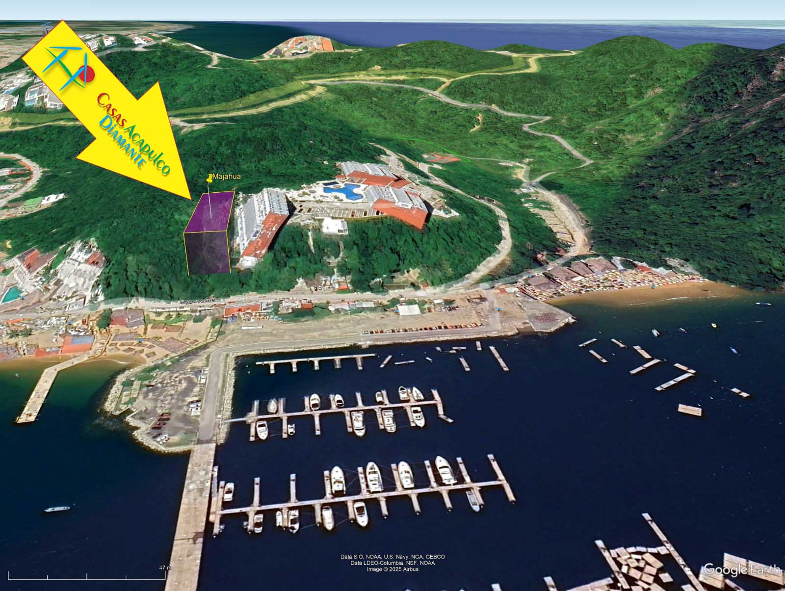 Terreno Puerto Marqués Majahua 10 - Vista aérea 7